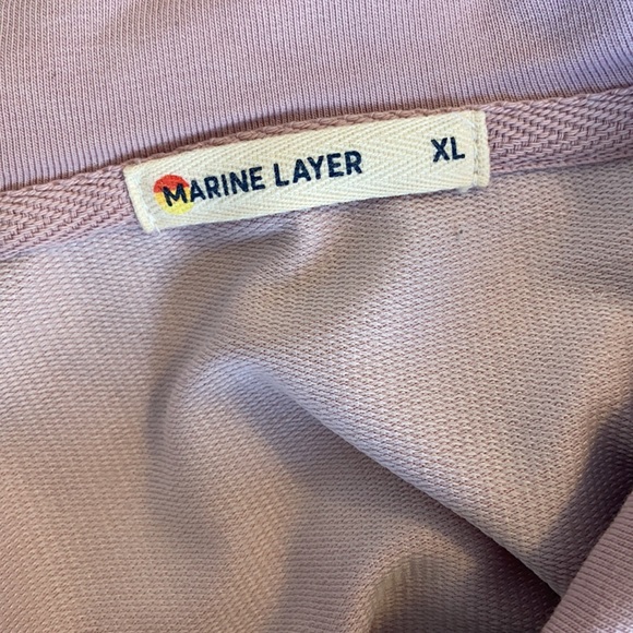 Marine Layer Tate Cropped Hoodie Purple - Picture 7 of 8